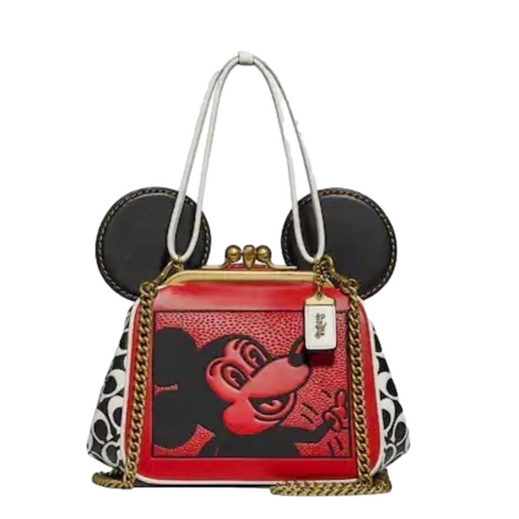 COACH Limited Edition w DISNEY 50TH ANNIVERSARY Mickey Mouse Leather…NWT - Picture 3 of 12
